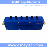2W 5W 60 dB Push Button Key Press RF Step Signal Attenuator